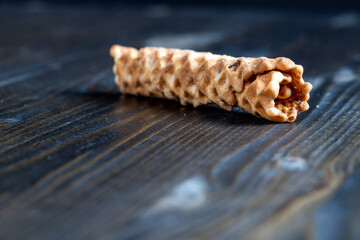 waffle tubes made of wheat flour