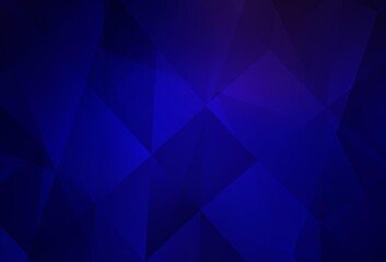 Dark BLUE vector gradient triangles template.