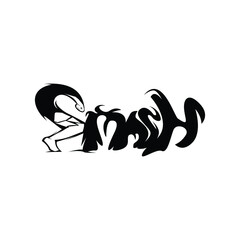 Obraz premium smash letter