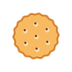 Simple biscuit icon. Food icon. Illustration