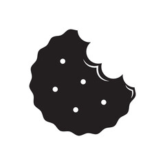 Simple biscuit icon. Food icon. Illustration