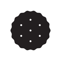 Simple biscuit icon. Food icon. Illustration