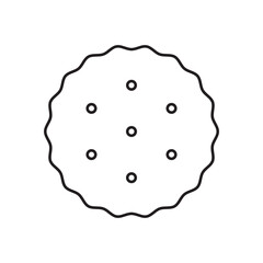 Simple biscuit icon. Food icon. Illustration