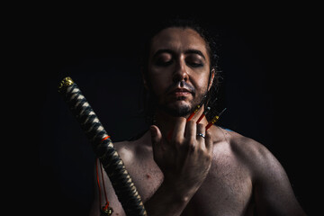 yakuza with dragon tattoo on back