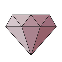 Diamond simple icon. Illustration