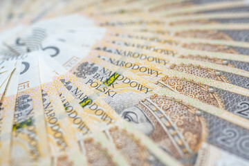 Polish monetary policy concept Two Hundred Polish Zloty PLN Mint Condition Banknotes