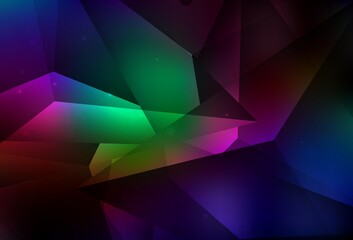Obraz premium Dark Multicolor vector Blurred decorative design in abstract style with bubbles.