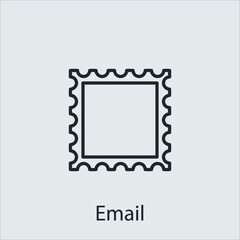 email icon vector icon.Editable stroke.linear style sign for use web design and mobile apps,logo.Symbol illustration.Pixel vector graphics - Vector