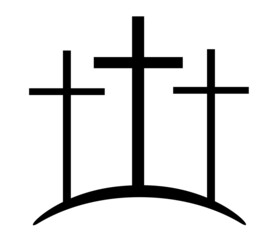 Vector Three Crosses - obrazy, fototapety, plakaty