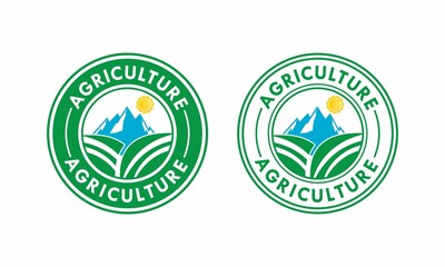 Good agricultural practices  badge logo template illustration. suiatble for nature, package, label etc