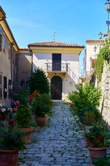 Fototapeta na wymiar ancient architecture in the city of san marino