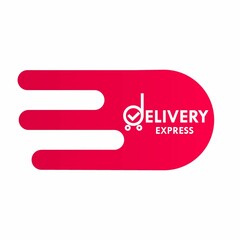 Delivery express logo template illustration. suitable for brand