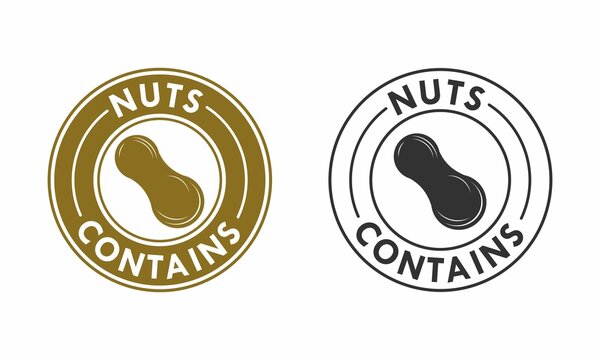 Contains nute logo template illustration. suitable for product label