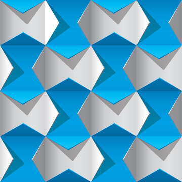 origami 3d pattern (loop)