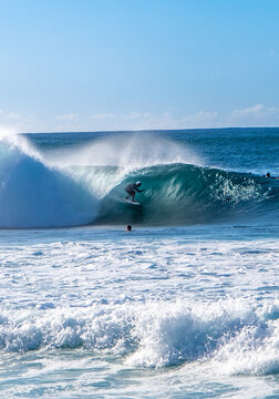 Surfer on Hawaii waves