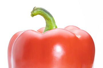red pepper on a white isolated background