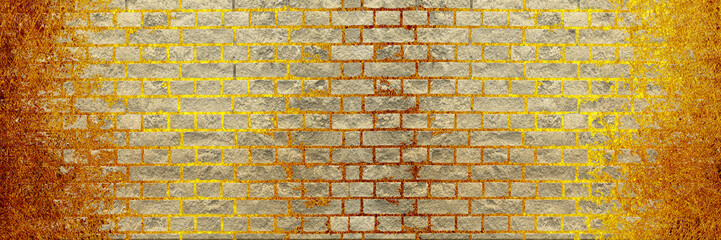 金のレンガの背景