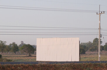 Obraz premium large billboard on the side of the road