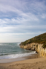 Hillside beach, autumn, sunset, beauty
