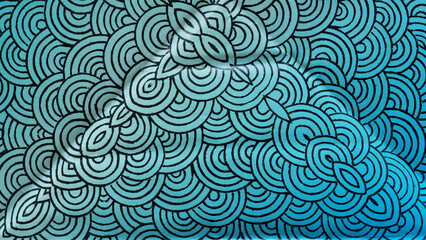 origami paper with circular pattern close up