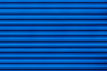 Blue corrugated metal background