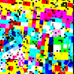 Emergence pixel art background.