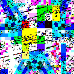 Emergence pixel art background.
