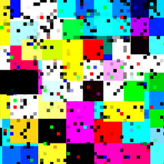 Emergence pixel art background.