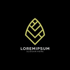 Illustration vector graphic of abstract leaf logo design. perfect for your company logo