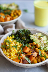sweet potato chickpea buddha bowl