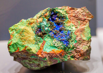 natural mineral stone (connellite)