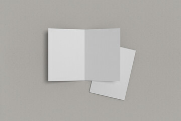 Blank booklet or brochure a4 bifolded mockup