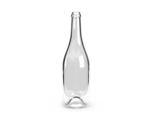 Glass Bottle 3D illustration Mockup Scene