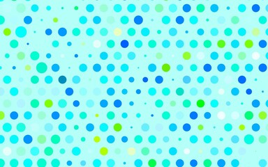 Light Blue, Green vector Modern abstract illustration with colorful water drops.