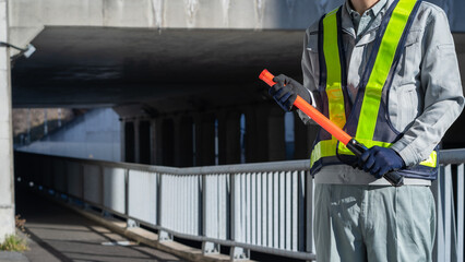 Fototapeta premium 建設業・警備員・ガードマン イメージ