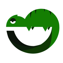 vector of love chameleon with bored face