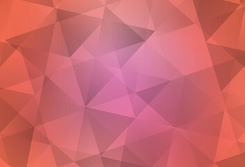 Fototapeta na wymiar Light Pink vector abstract polygonal background.