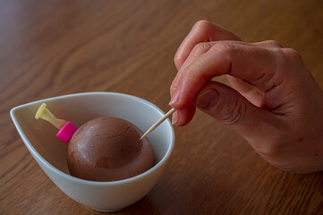 チョコレートプリン