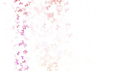 Light Pink vector doodle layout with branches.