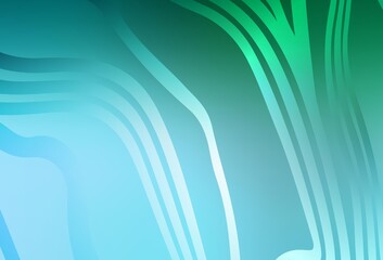 Light Green vector layout with curved lines.