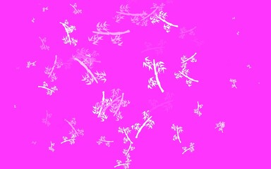Light Pink vector elegant template with branches.