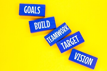 colored boards with the word motivation. the concept of attitude towards success.