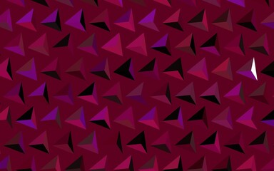 Dark Pink vector layout with lines, triangles.
