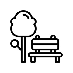 park line style icon. vector illustration for graphic design, website, app. EPS 10
