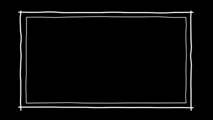 Dithered double frame viewfinder, alpha channel