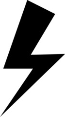 Lightning icon vector. Flash sign on white background..eps