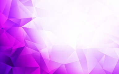 Light Pink vector polygon abstract layout.