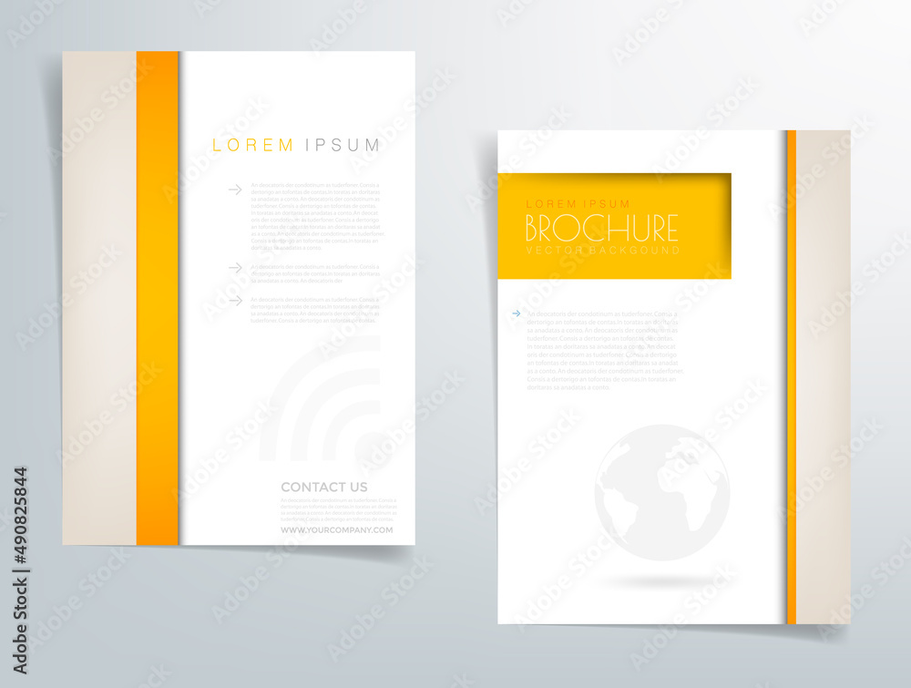 Poster header flyer business brochure vector graphic with space for text and message design