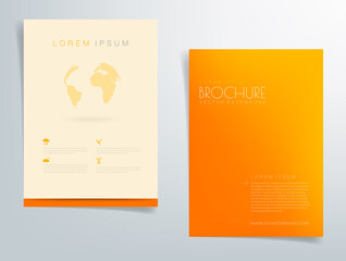 Header flyer business brochure vector graphic with space for text and message design