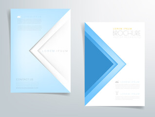 Header flyer business brochure vector graphic with space for text and message design